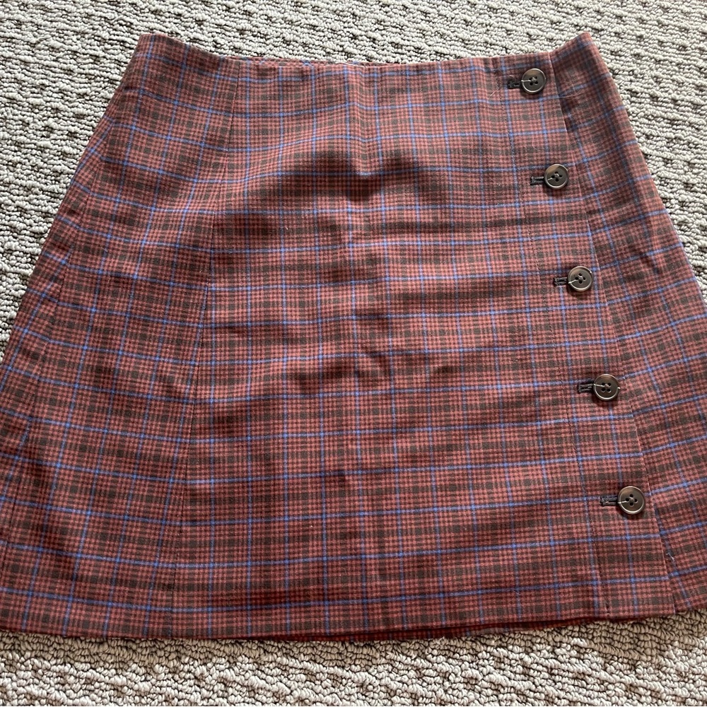🩷SUNDAY BEST PLAID MINI SKIRT, Size 6